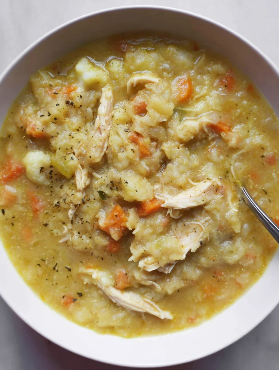 Anti-Inflammatory Cauliflower Chicken Soup