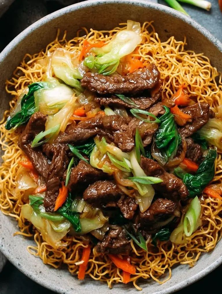 Beef Pan-Fried Noodles