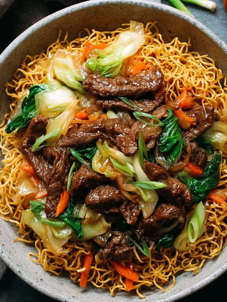 Beef Pan-Fried Noodles