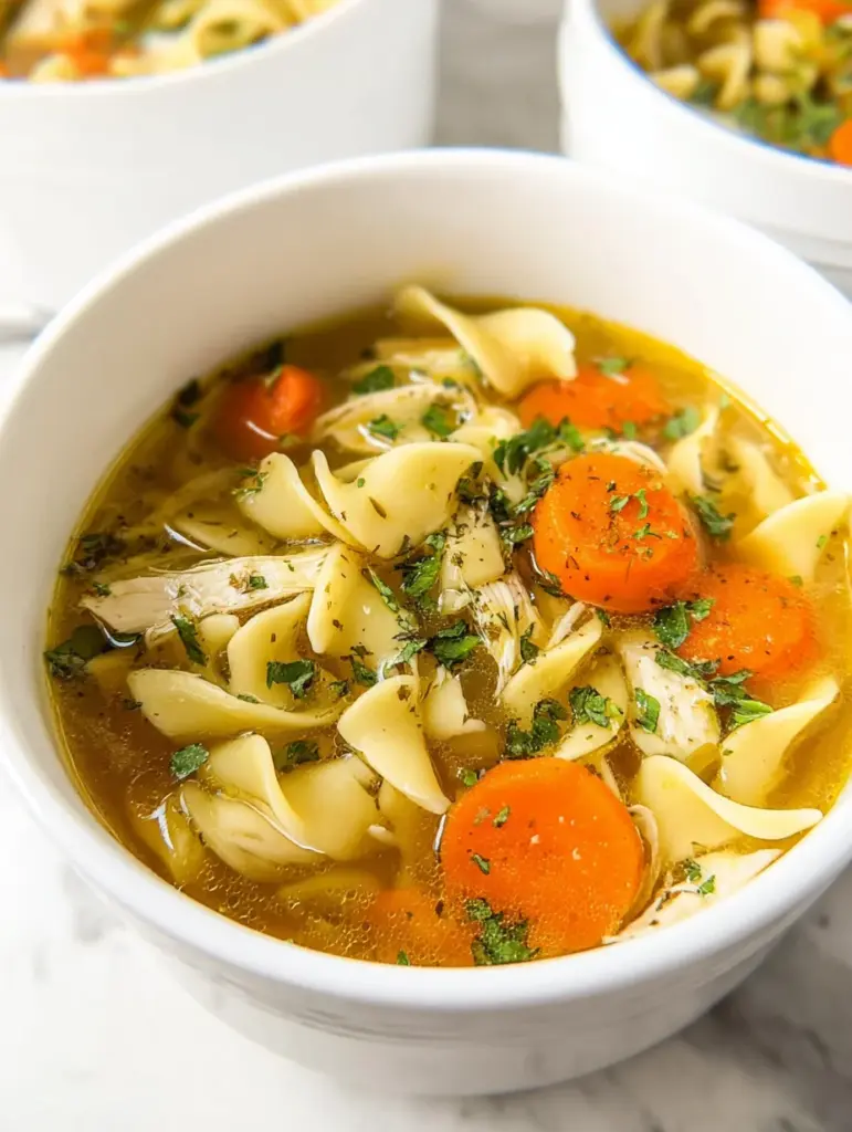 Best Chicken Noodle Soup with Egg Noodles