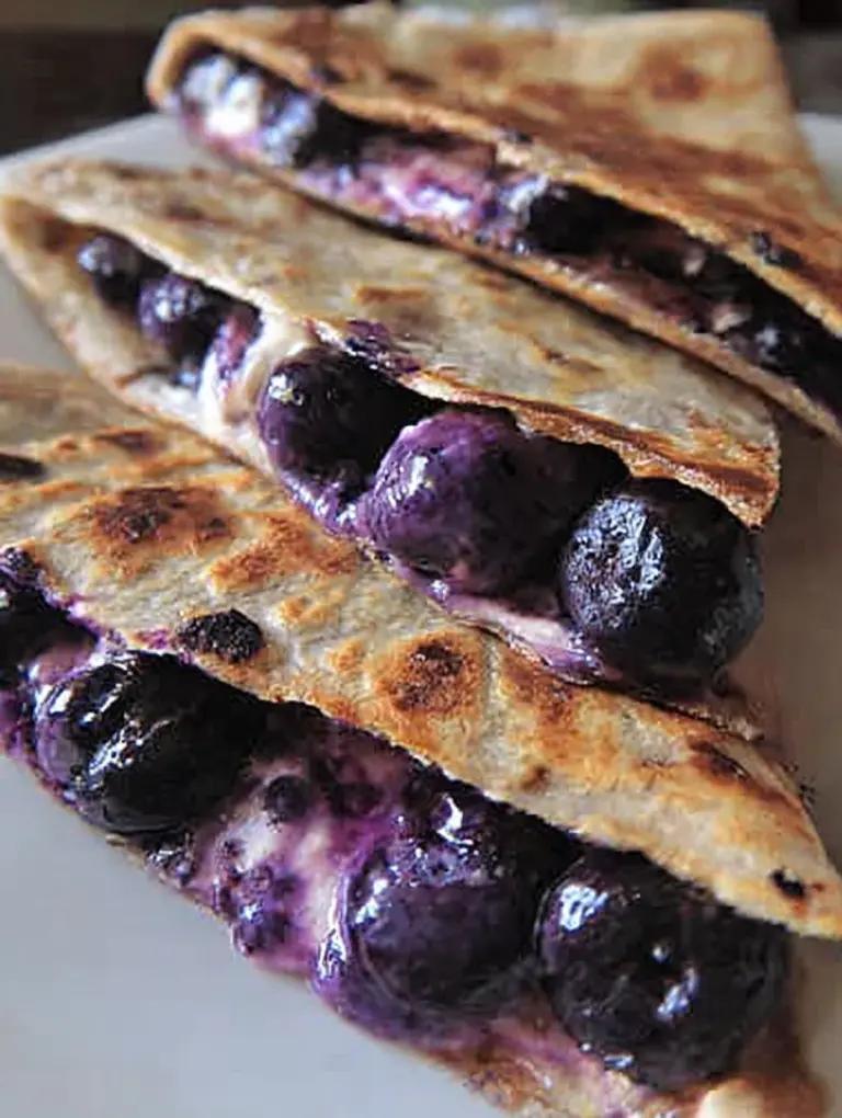 Blueberry Breakfast Quesadilla