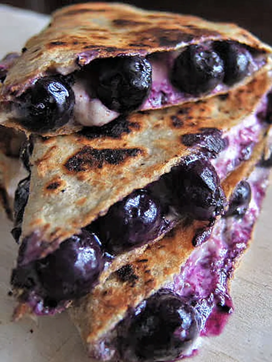Blueberry Breakfast Quesadilla