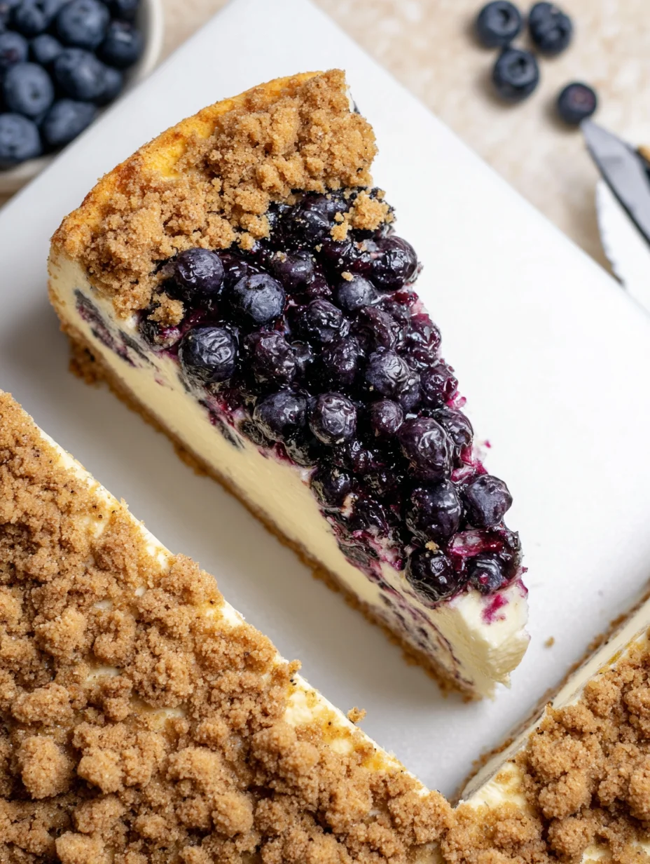 Blueberry Crumble Cheesecake