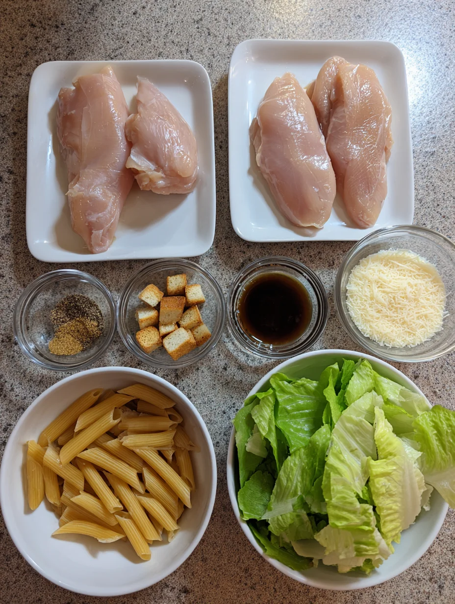 Chicken Caesar Pasta Salad