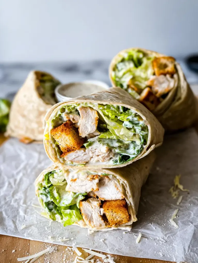 Chicken Caesar Wraps