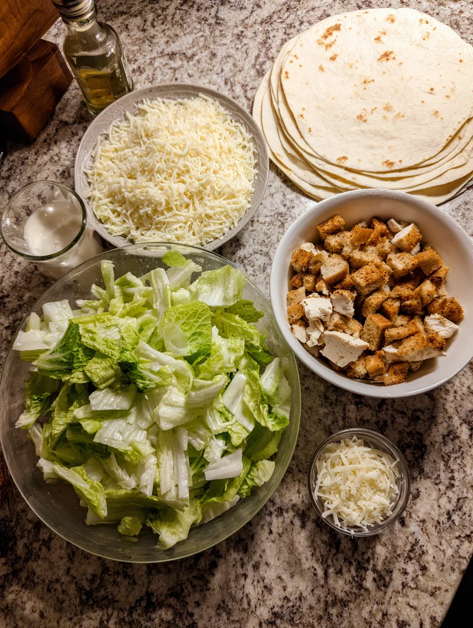 Chicken Caesar Wraps