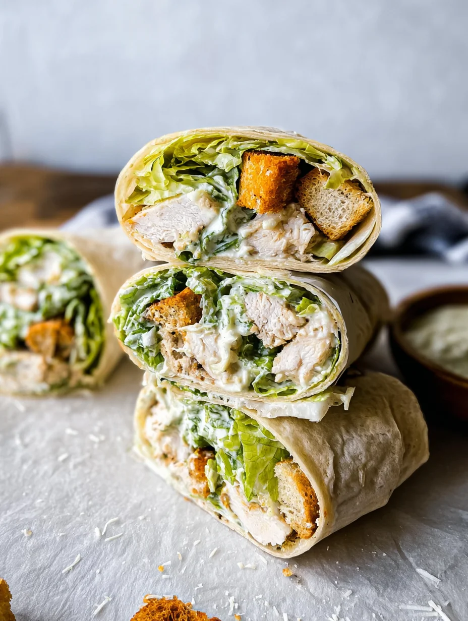 Chicken Caesar Wraps