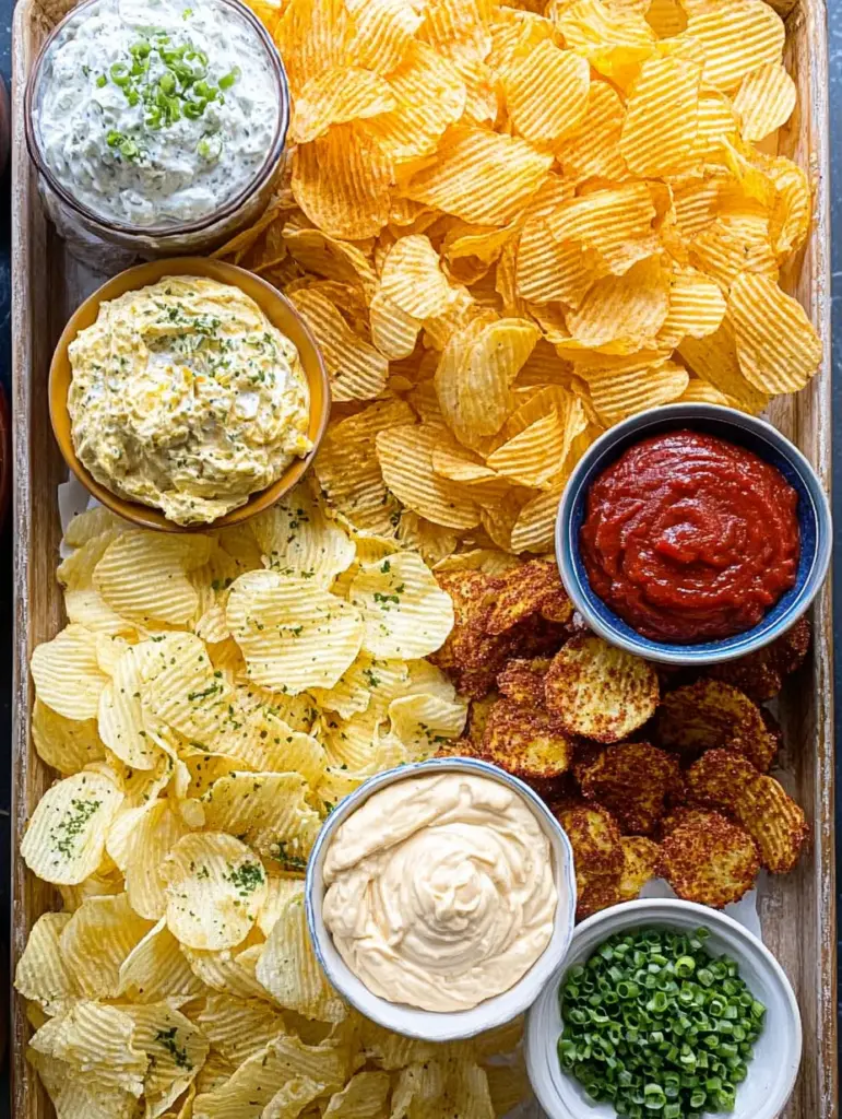 Chips and dip platter