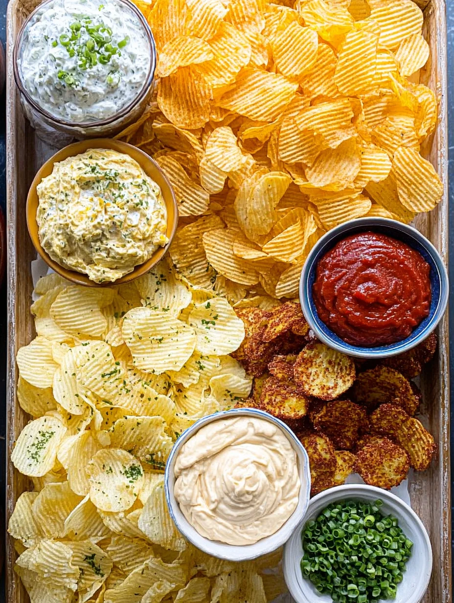 Chips and dip platter