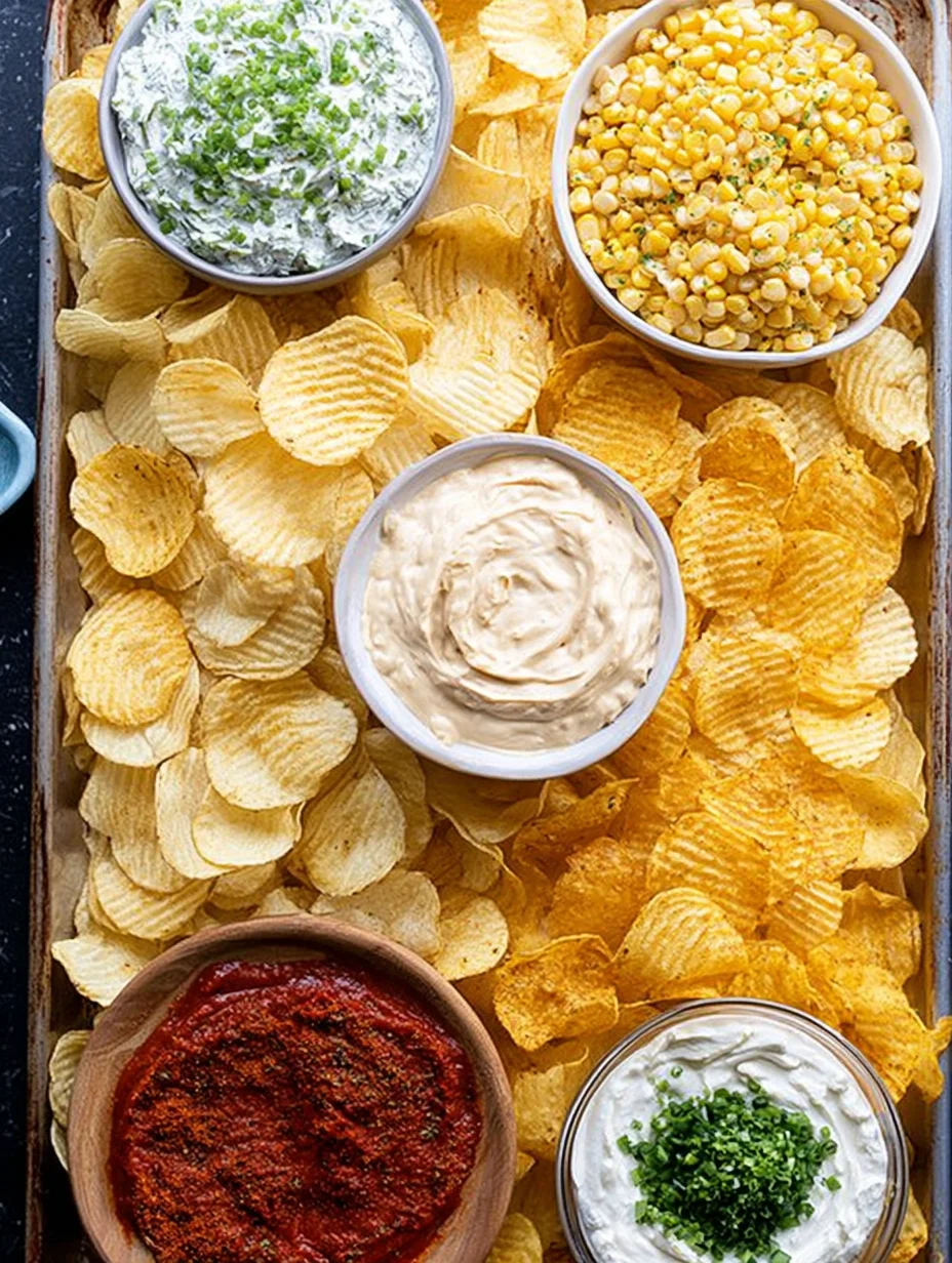 Chips and dip platter