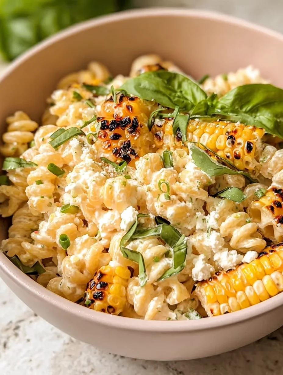 Creamy Street Corn Pasta Salad