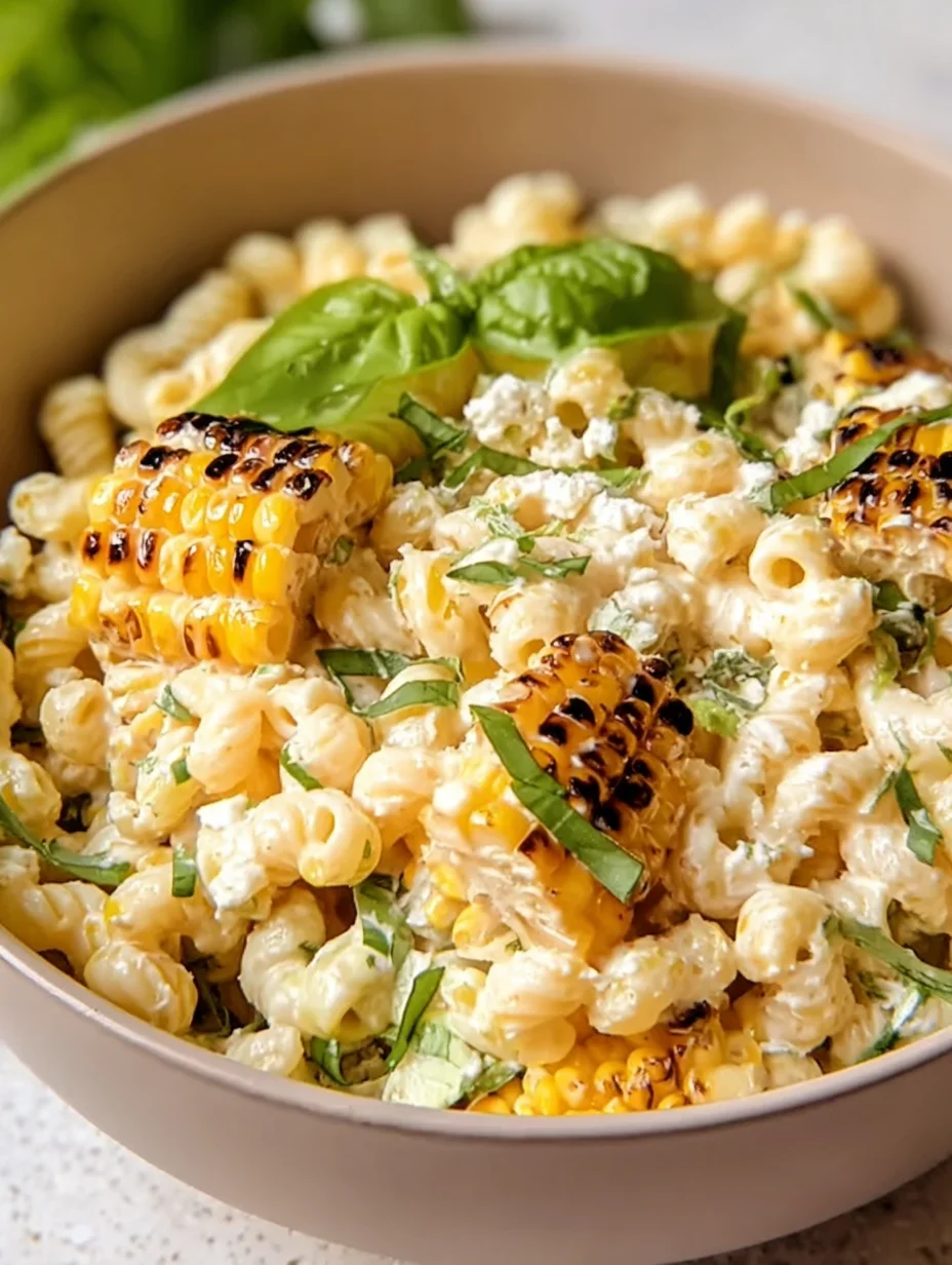 Creamy Street Corn Pasta Salad