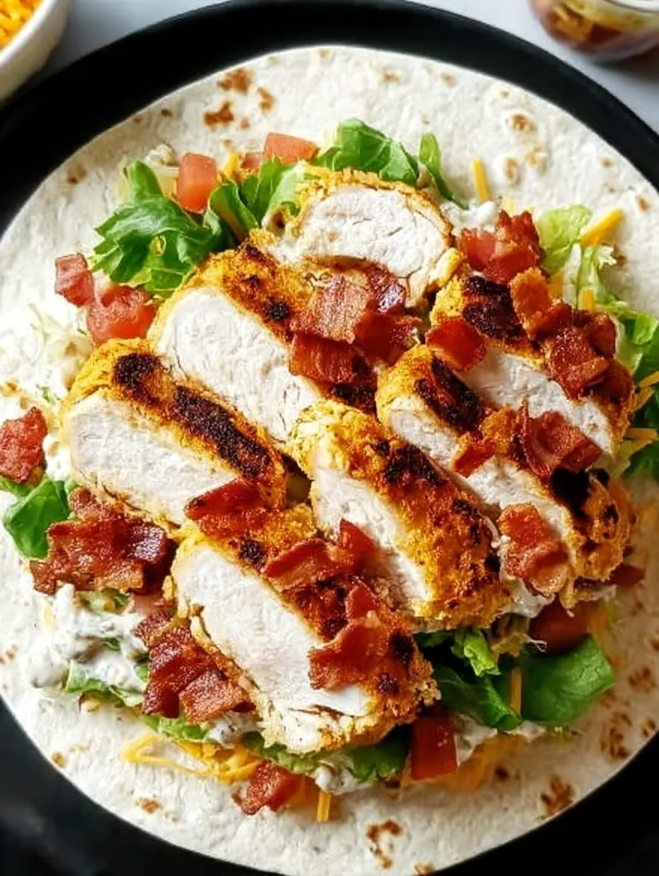 Crispy Chicken Bacon Ranch Wrap