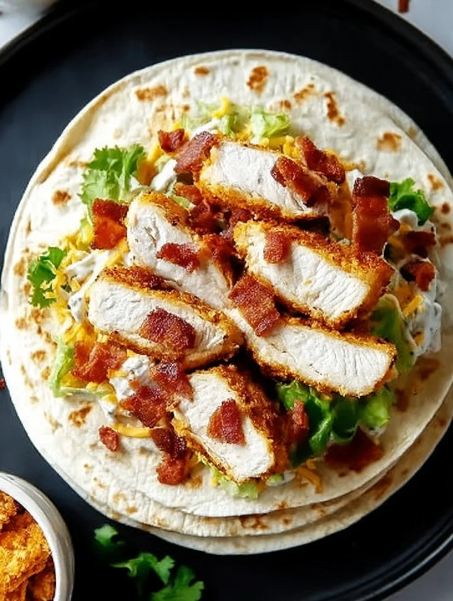 Crispy Chicken Bacon Ranch Wrap