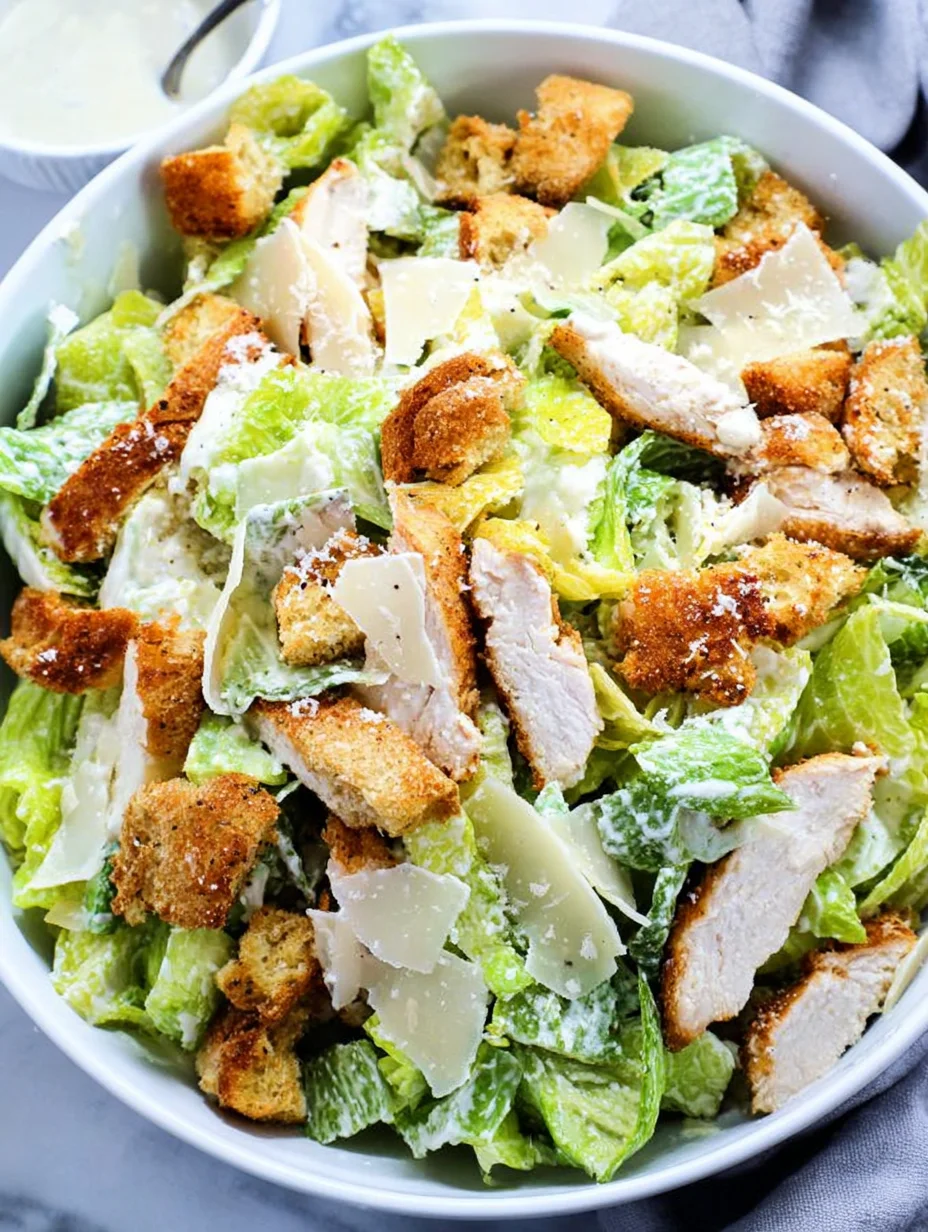 Crispy Chicken Caesar Salad