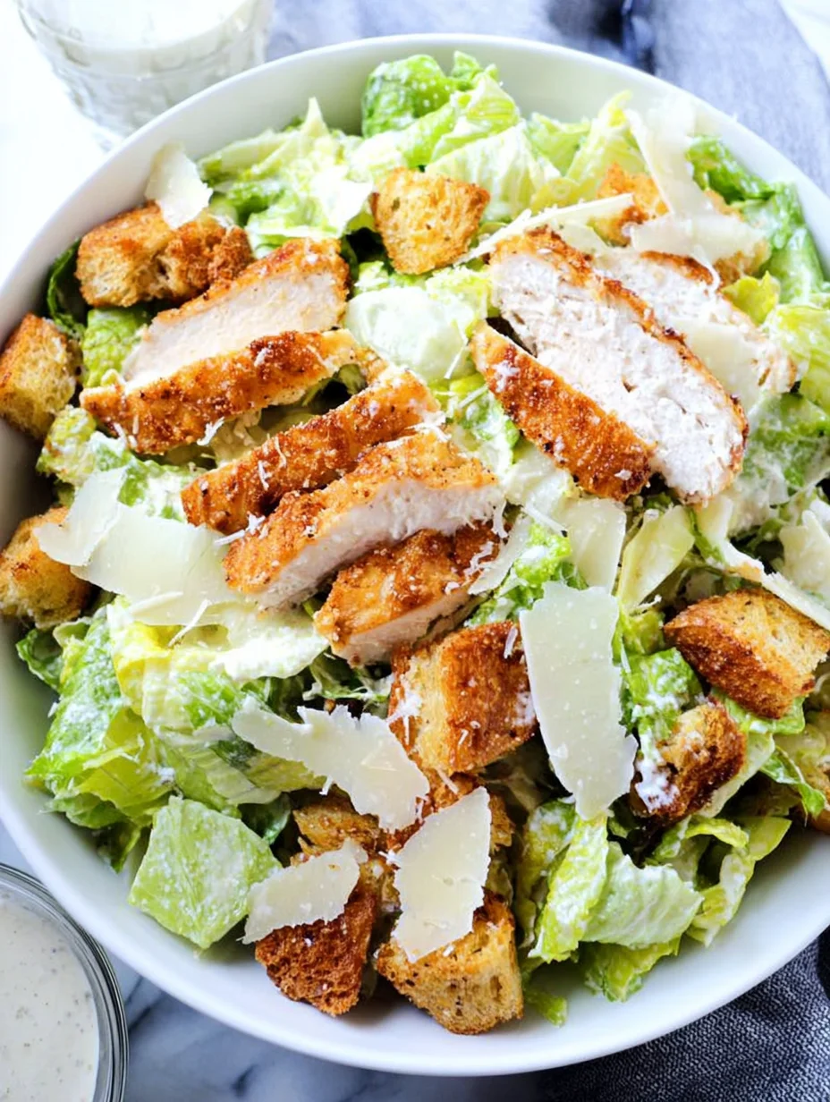 Crispy Chicken Caesar Salad