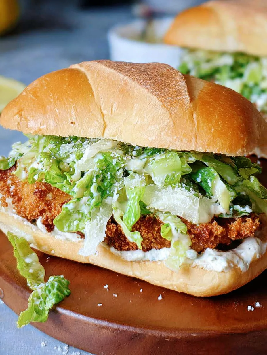 Crispy Chicken Caesar Sandwich