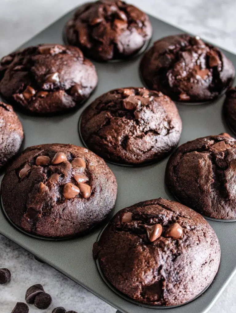 Double Chocolate Chip Muffins