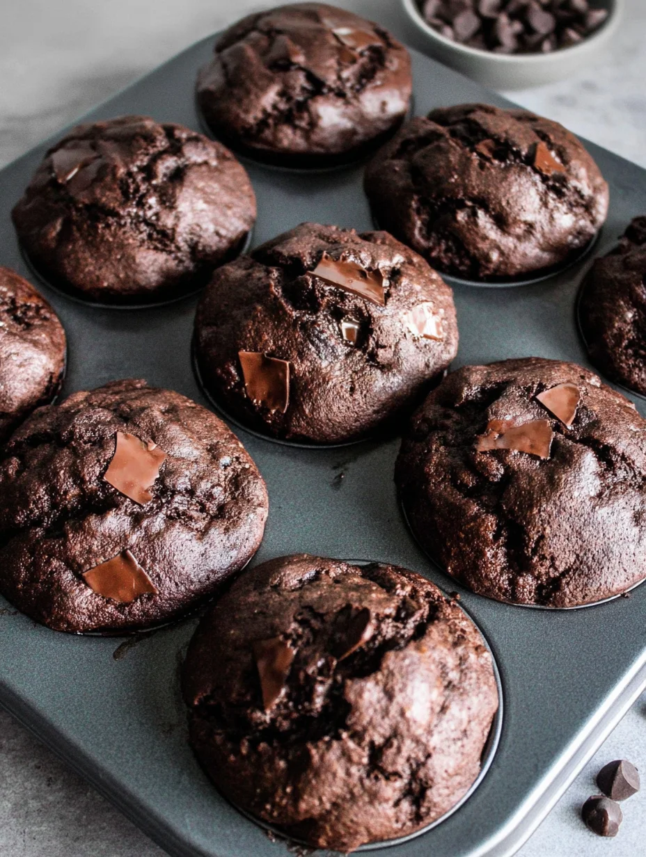 Double Chocolate Chip Muffins