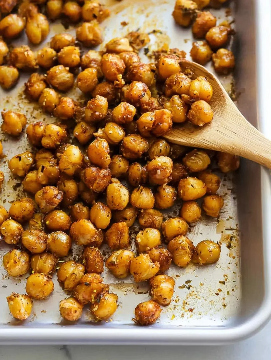 Easy Crispy Oven Roasted Chickpeas