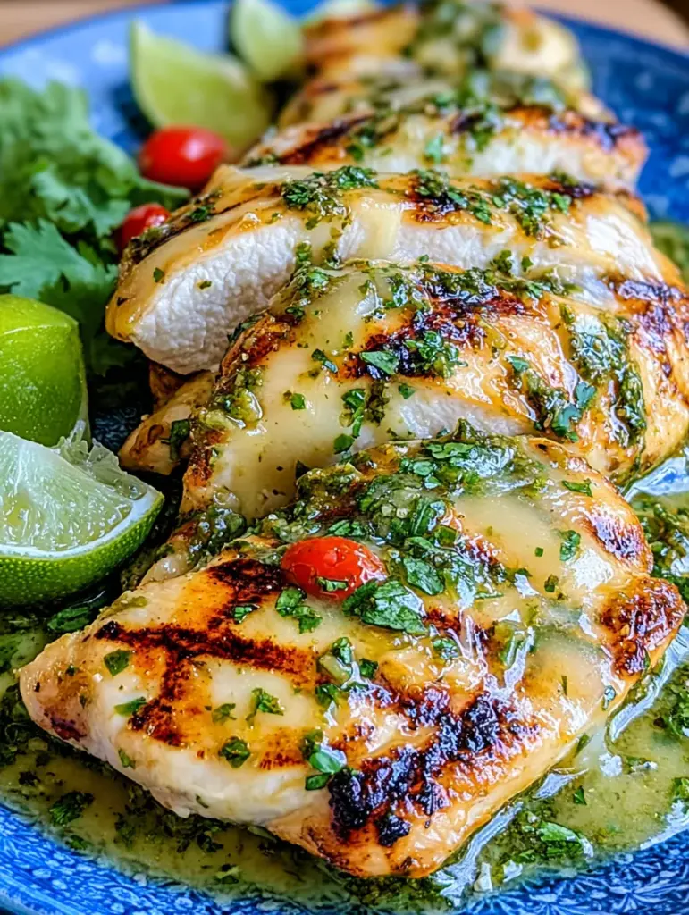 Grilled Salsa Verde Pepper Jack Chicken