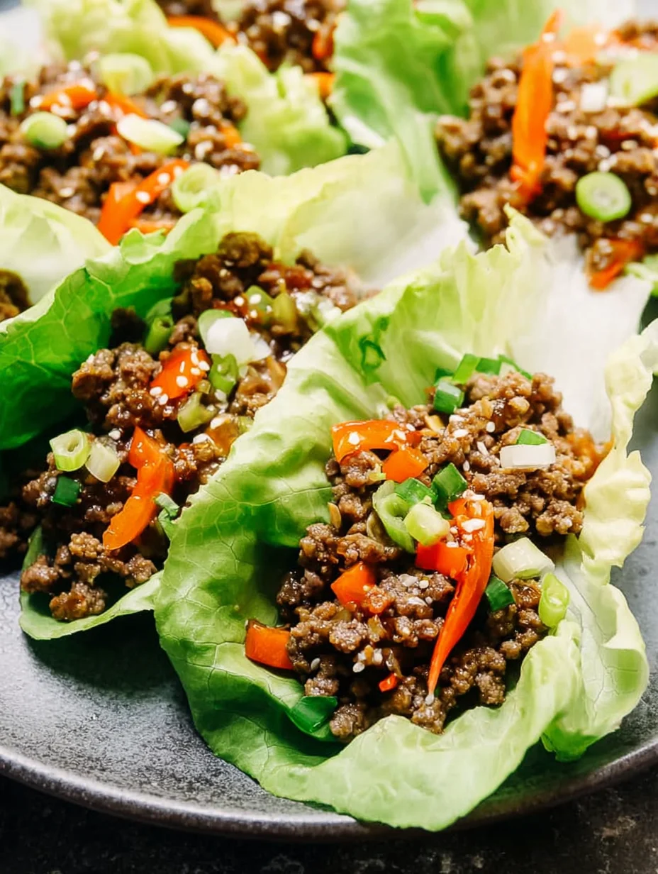 Ground Beef Lettuce Wraps