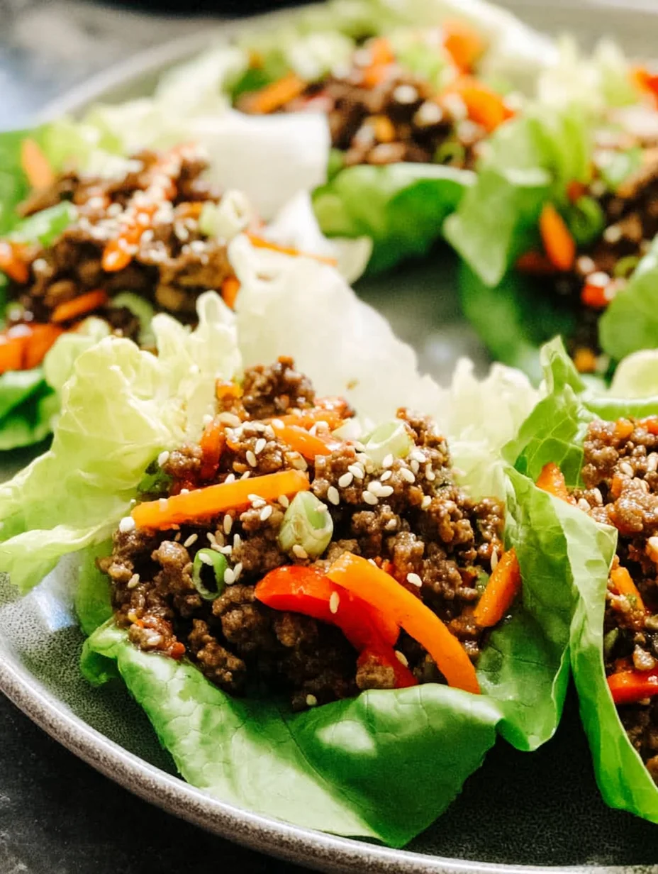 Ground Beef Lettuce Wraps