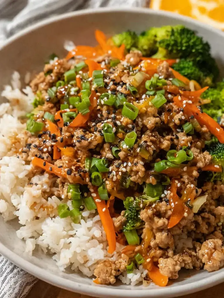 Ground Turkey Teriyaki Stir Fry