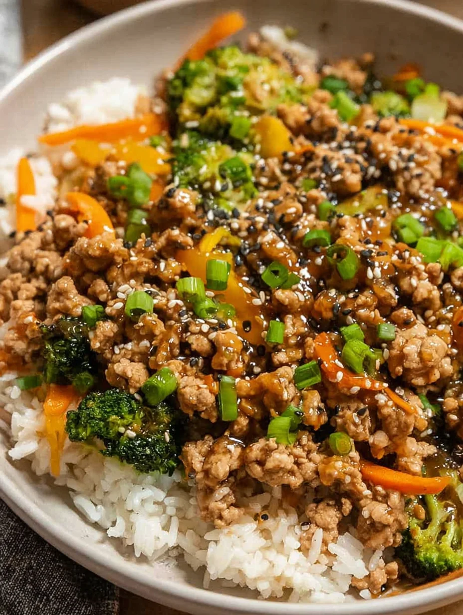 Ground Turkey Teriyaki Stir Fry
