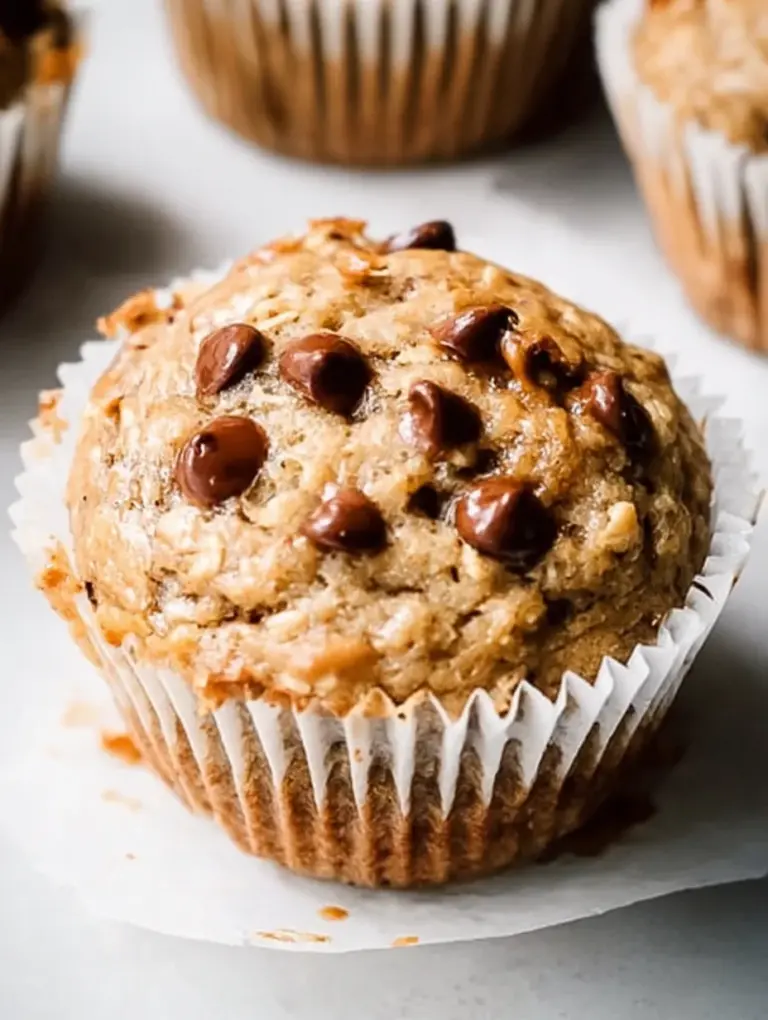 Healthy Peanut Butter Banana Muffins