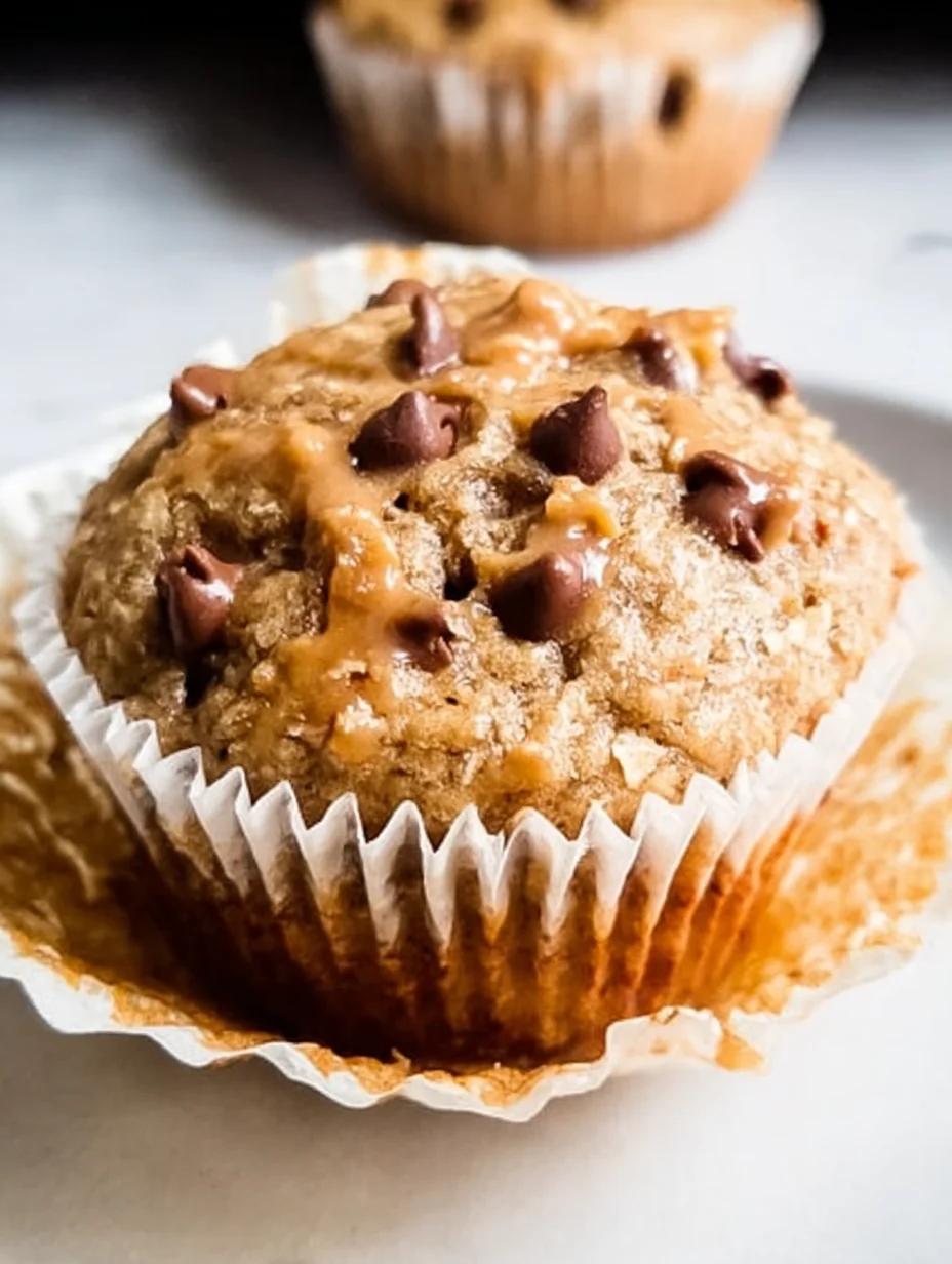 Healthy Peanut Butter Banana Muffins
