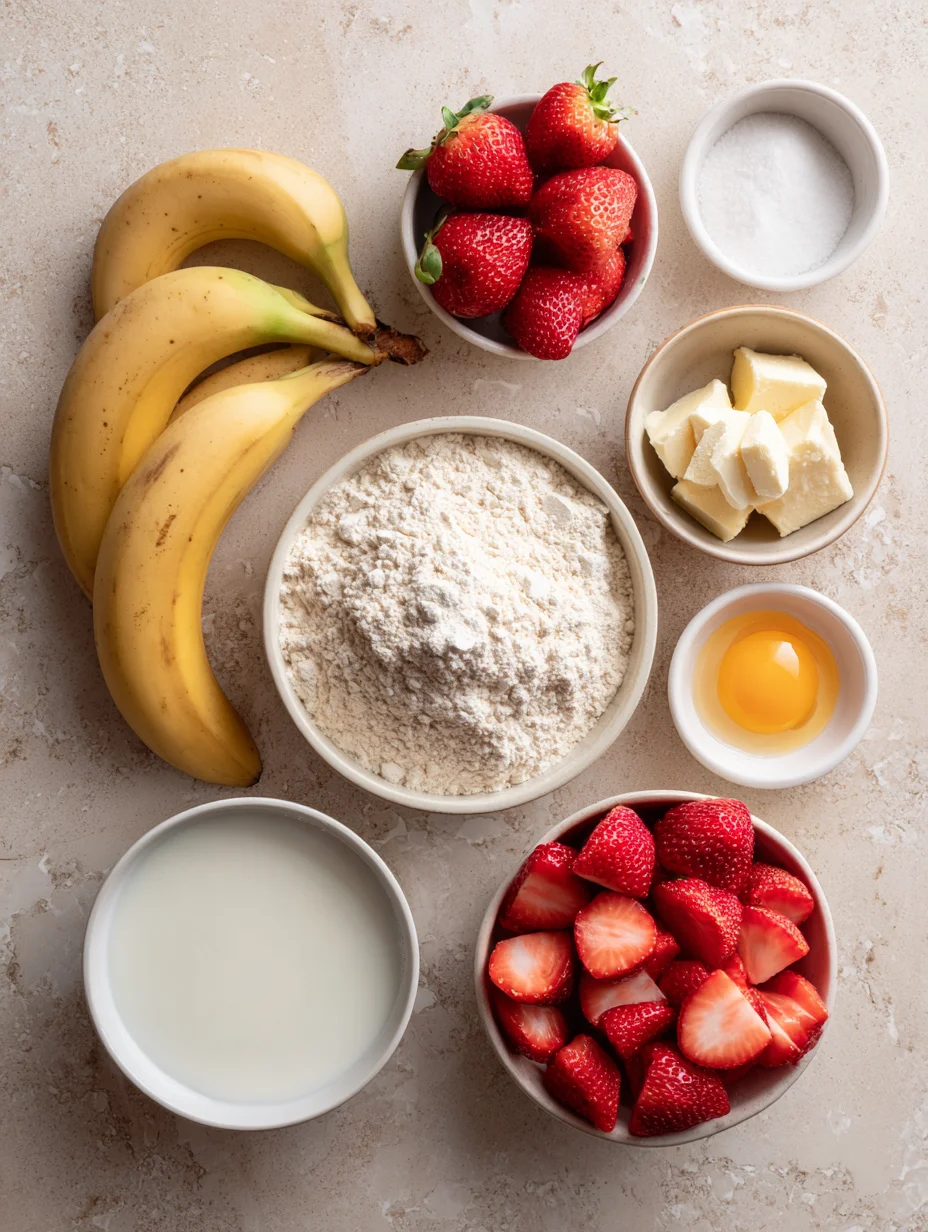 Healthy Strawberry Banana Yogurt Muffins