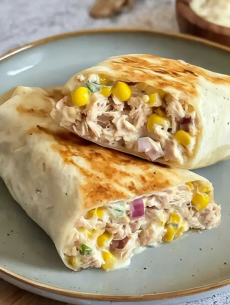 Healthy Tuna Melt Wrap