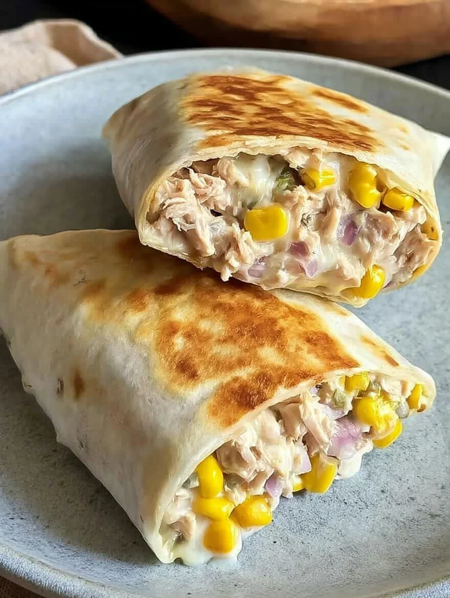 Healthy Tuna Melt Wrap