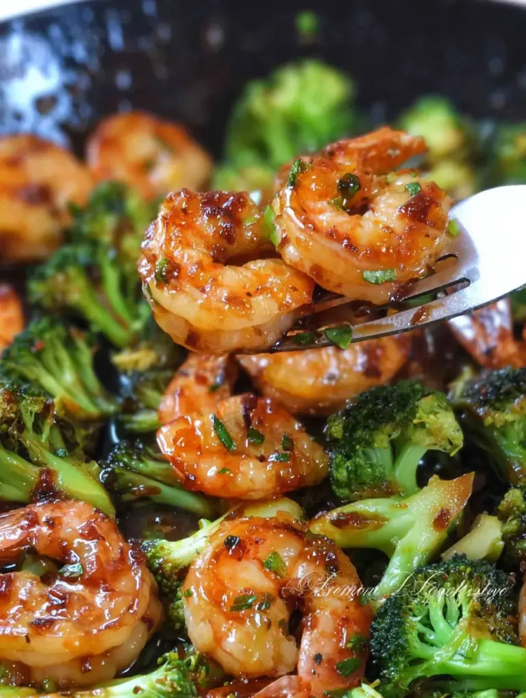 Honey Garlic Butter Shrimp and Broccoli
