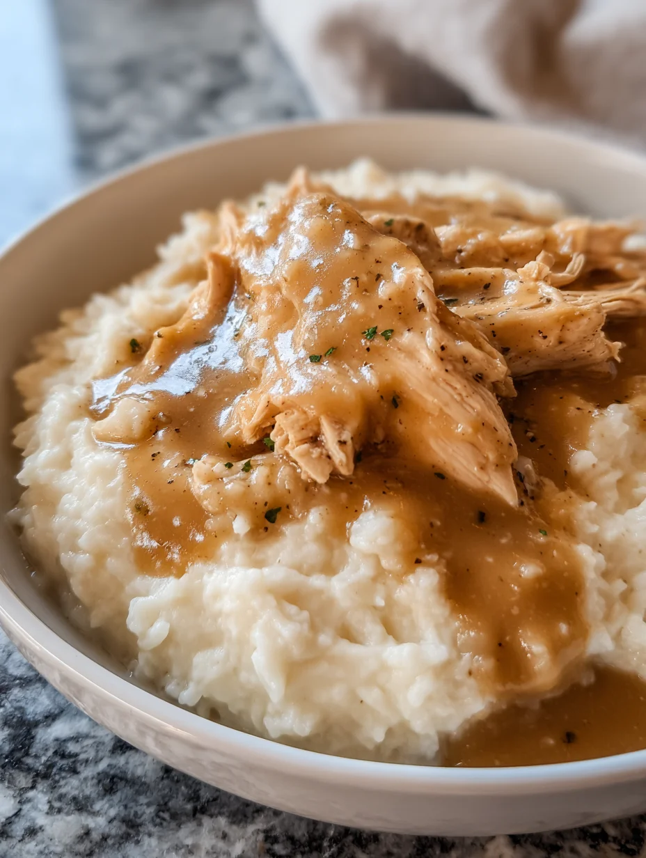 Slow Cooker Chicken and Gravy