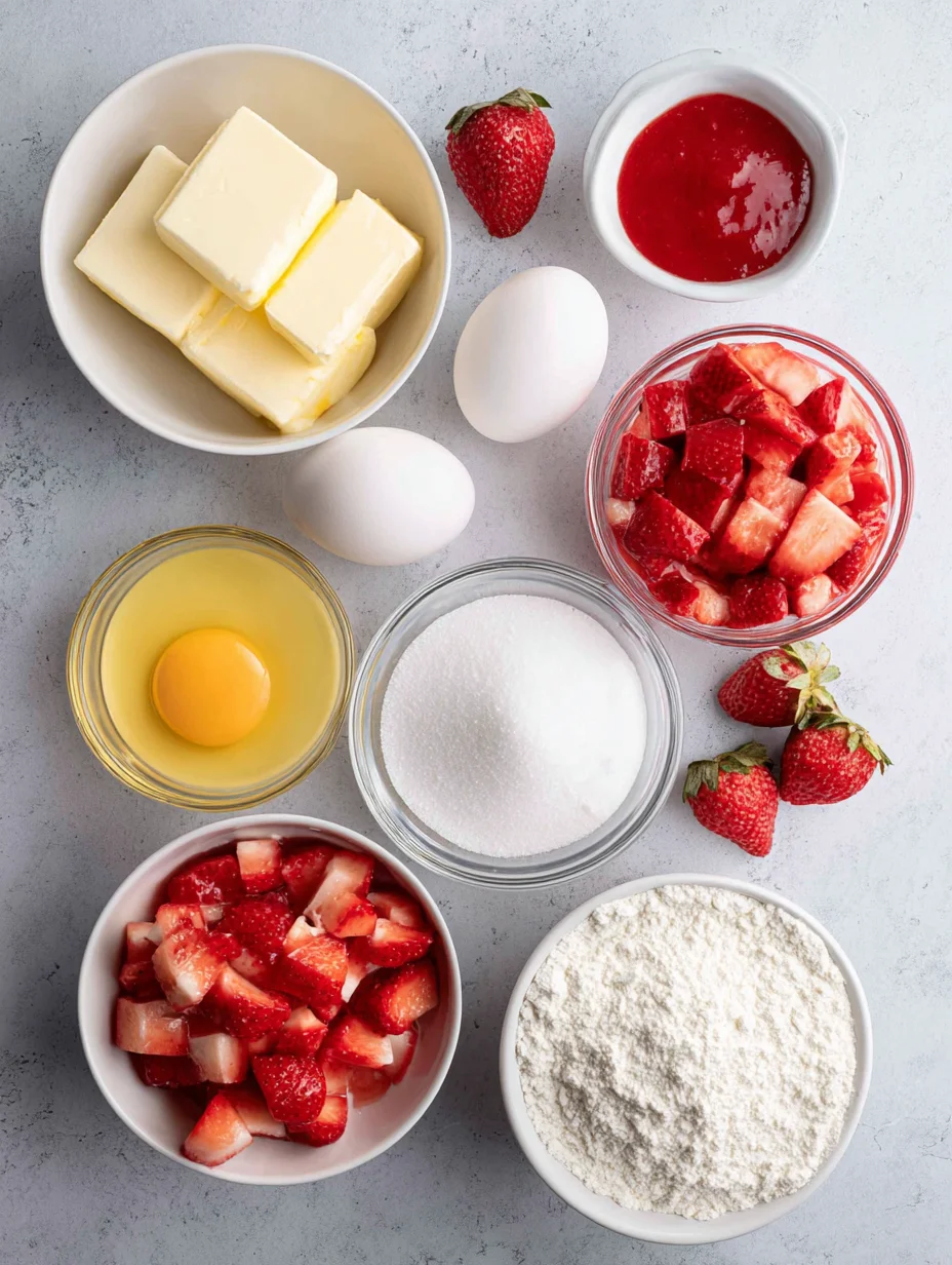 Strawberry Lemon Blondies