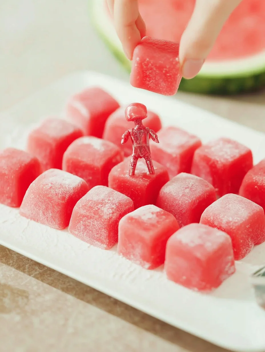 Watermelon Mochi