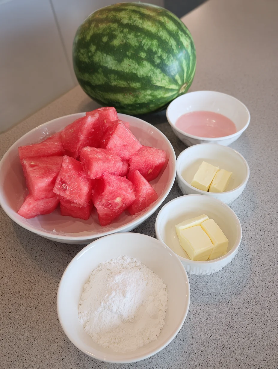 Watermelon Mochi