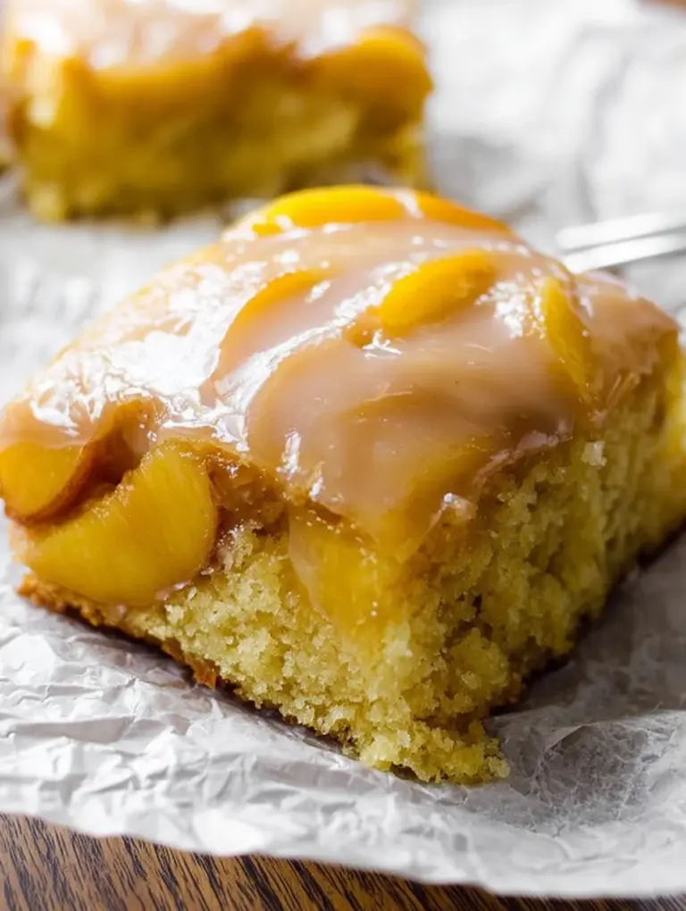 Brown Sugar Peach Cake