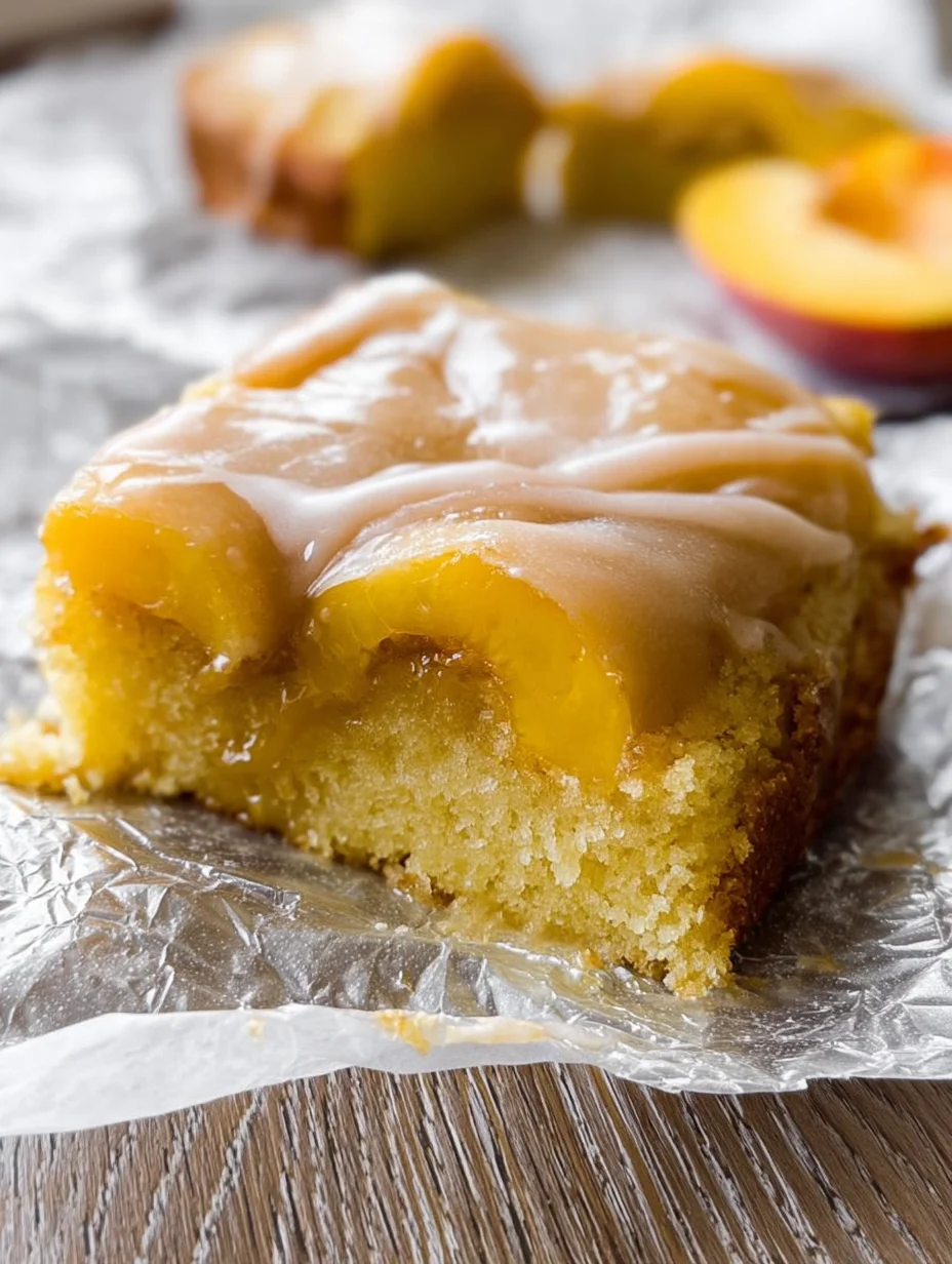 Brown Sugar Peach Cake