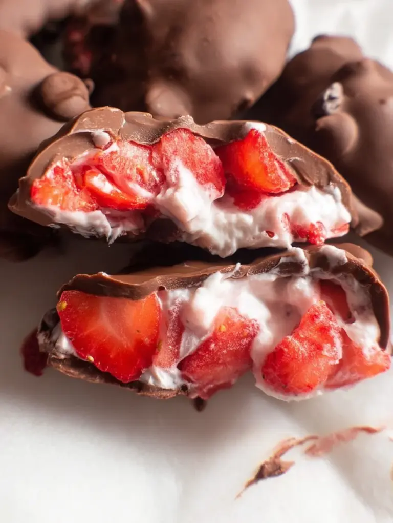 Chocolate Strawberry Yogurt Clusters