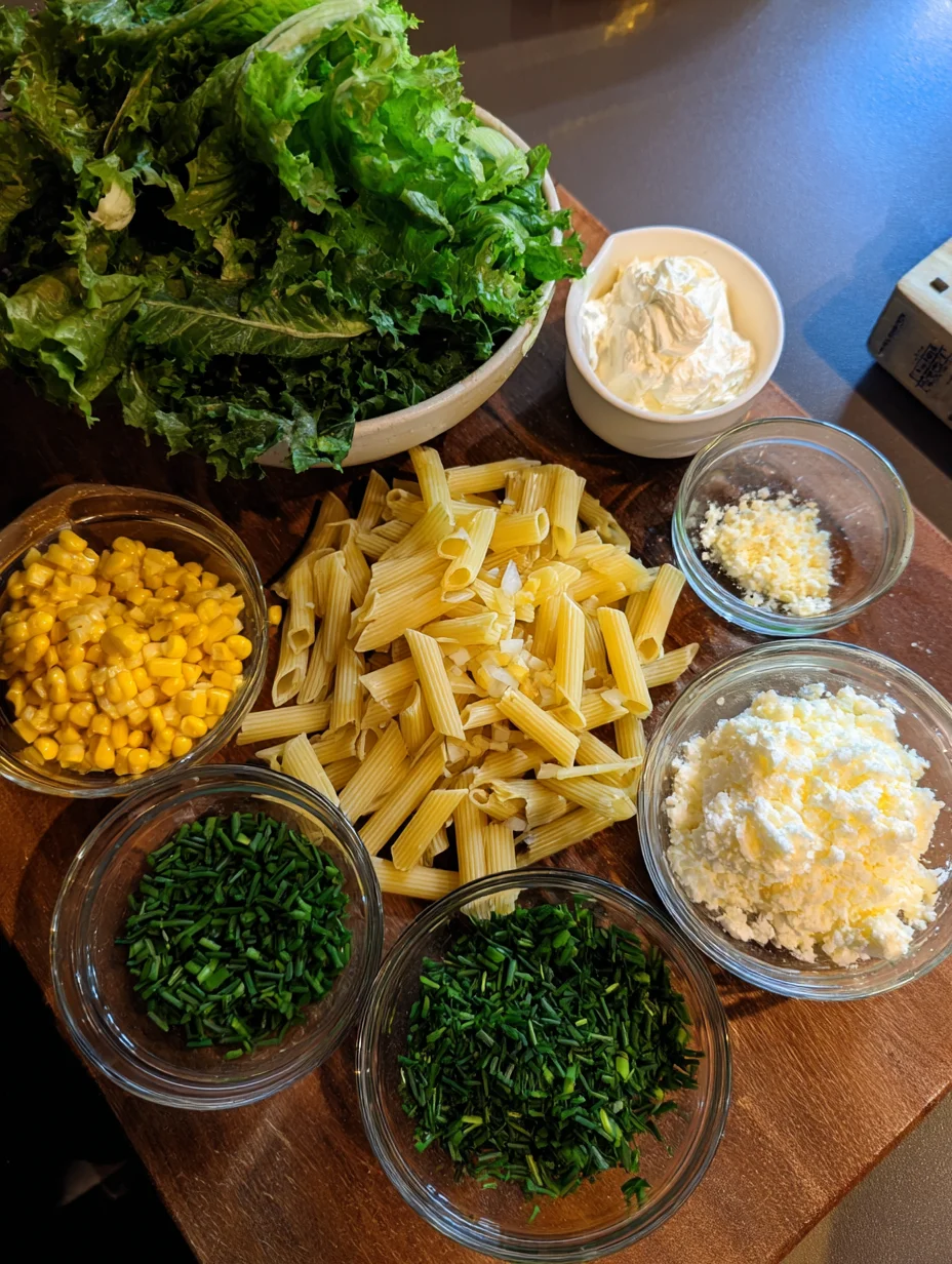 Creamy Street Corn Pasta Salad