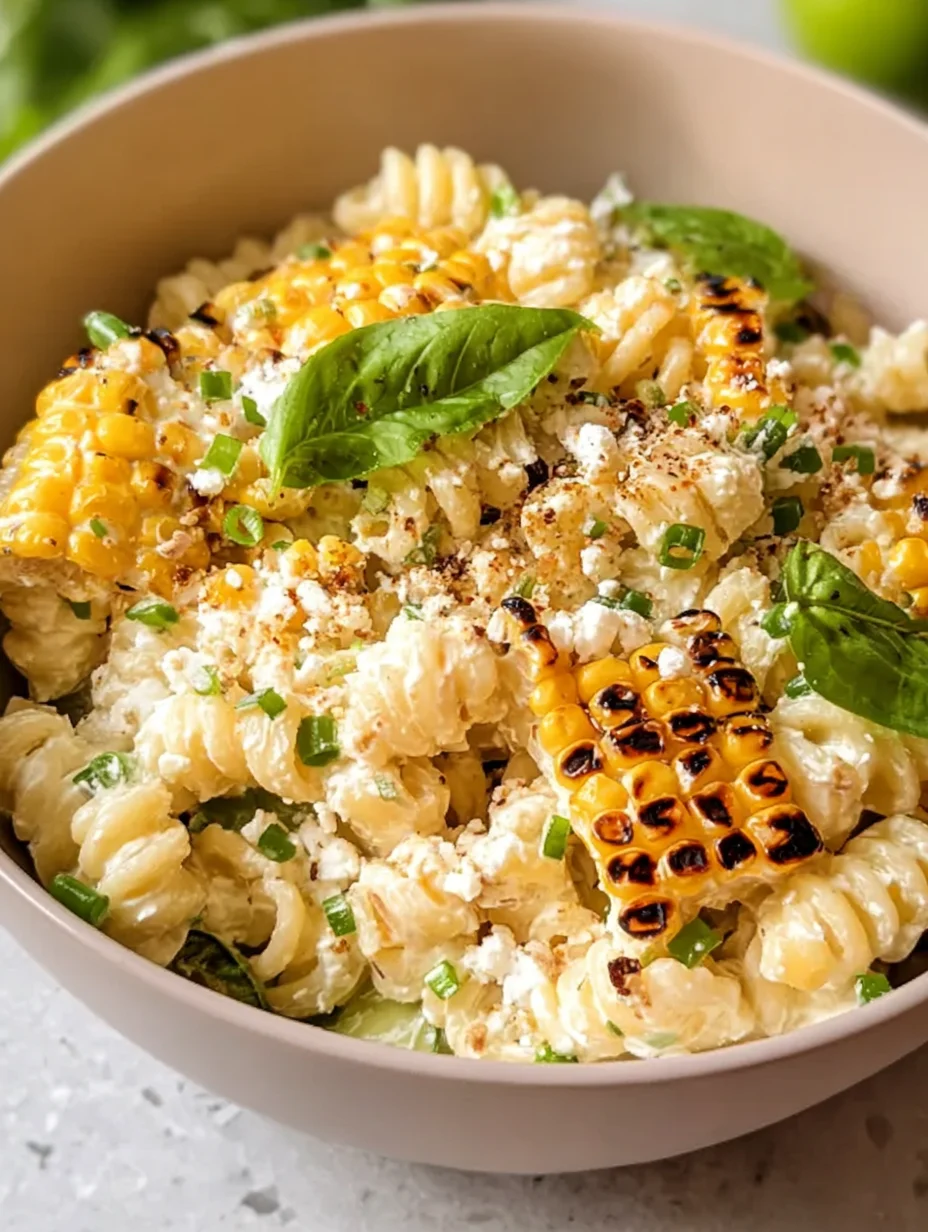 Creamy Street Corn Pasta Salad