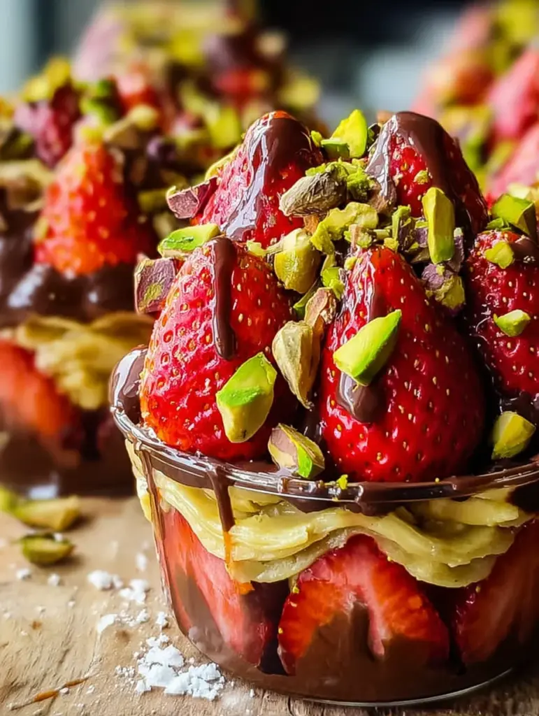 Dubai Chocolate Strawberries