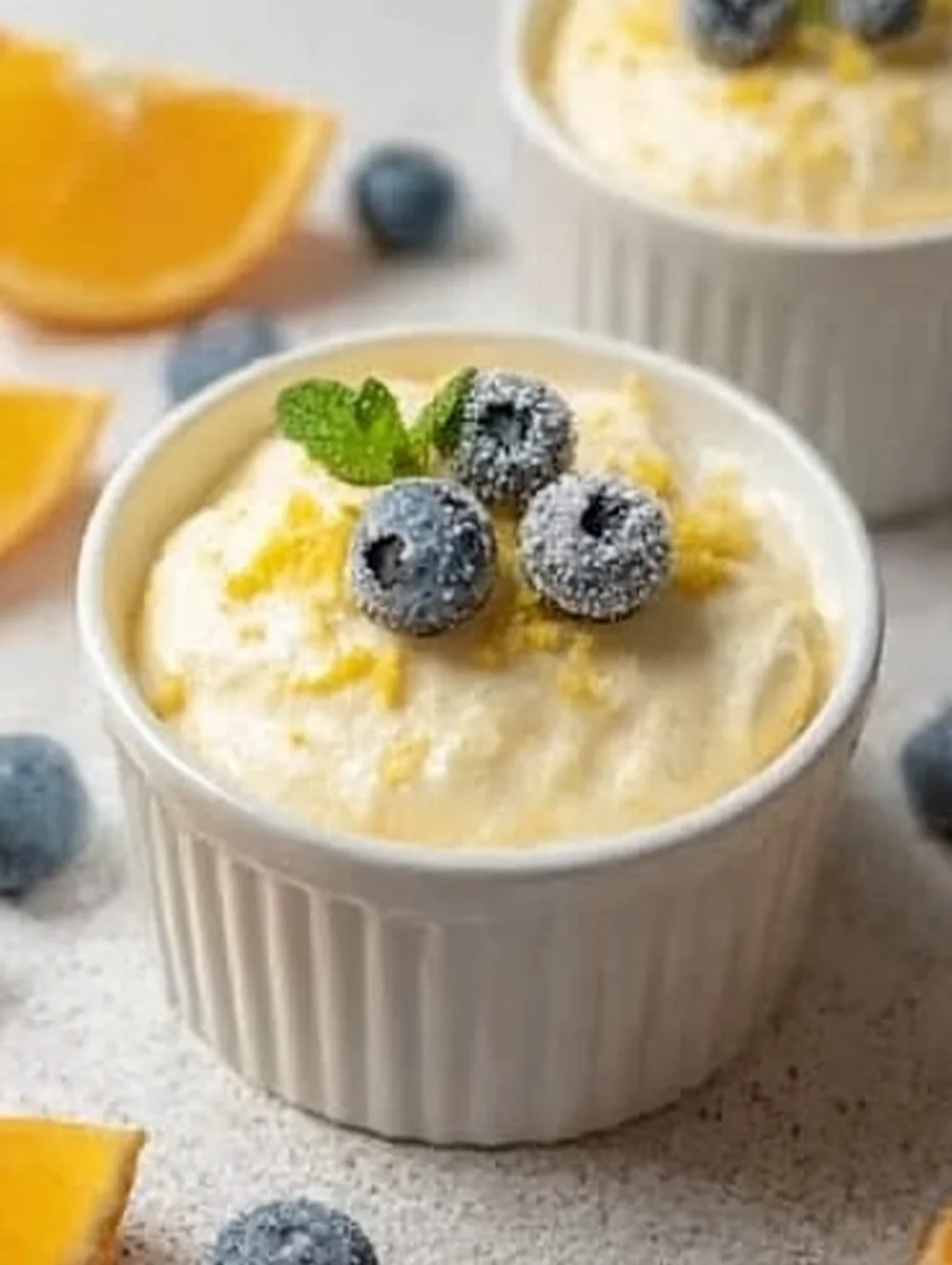 High Protein Lemon Cottage Cheese Pudding