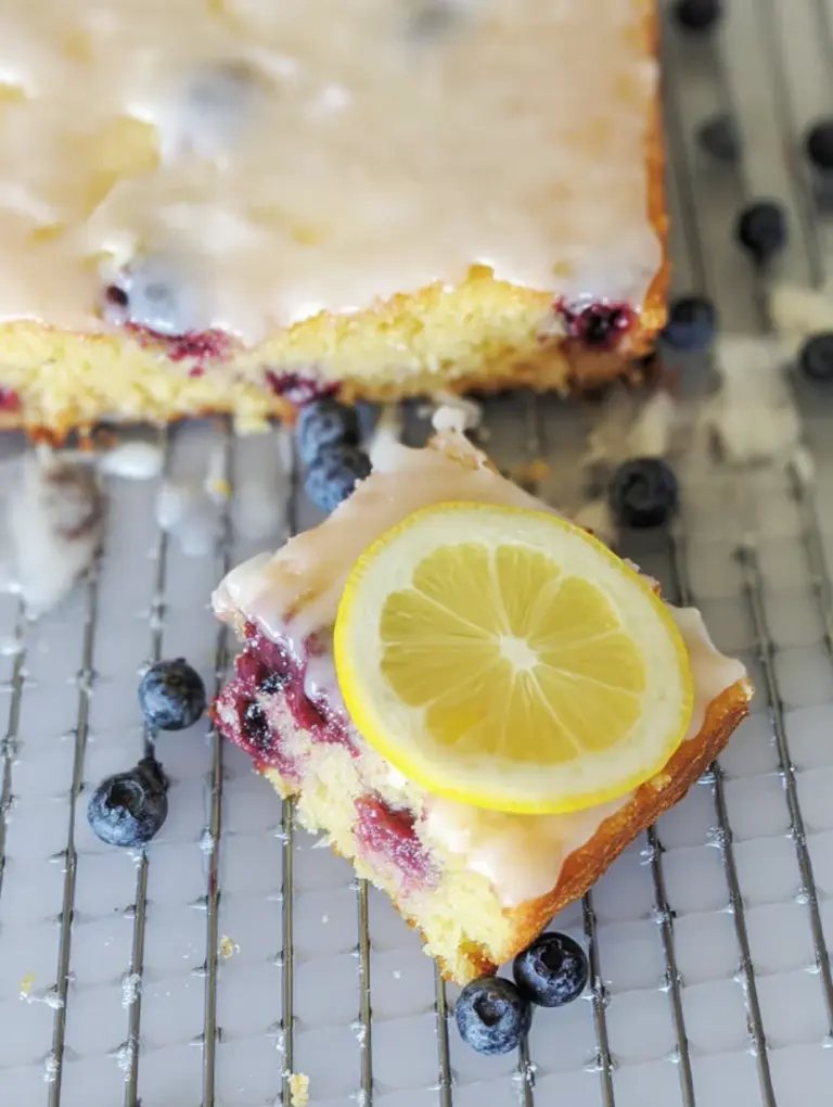 Lemon Blueberry Sheet Cake