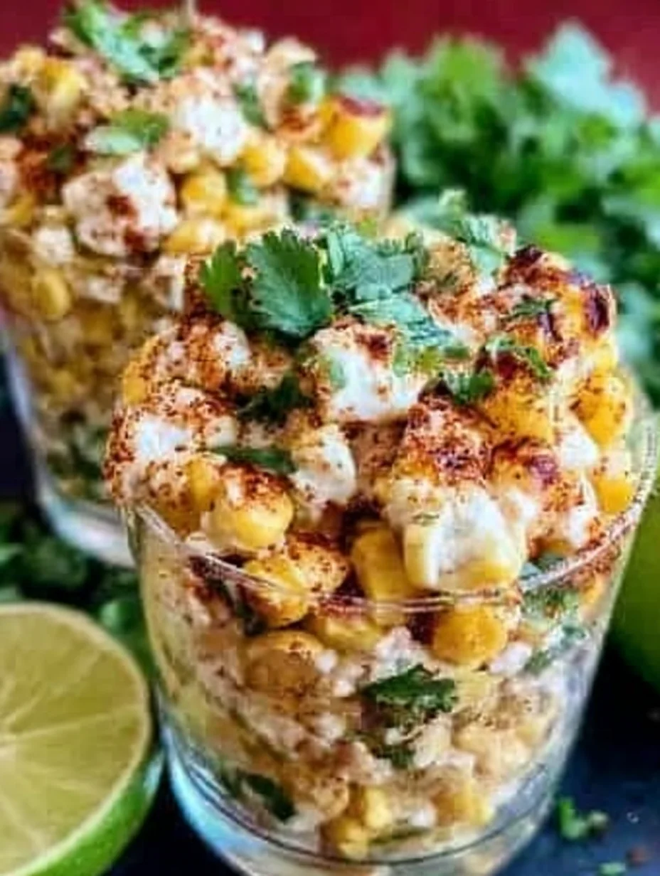 Mexican Street Corn Salad Cups