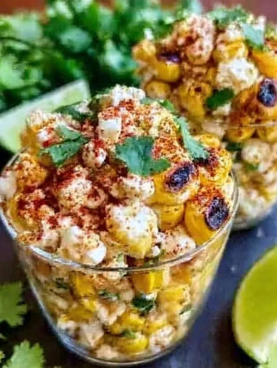 Mexican Street Corn Salad Cups