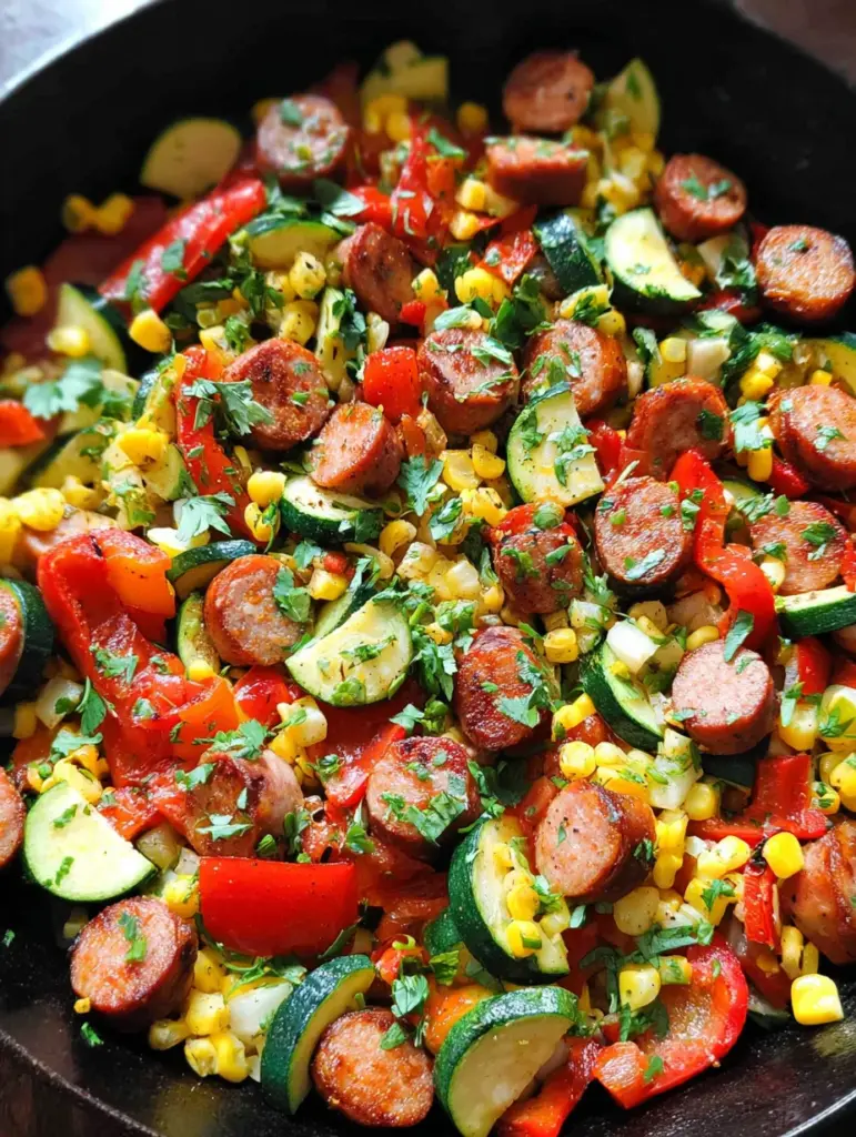 Sausage and Veggies Skillet